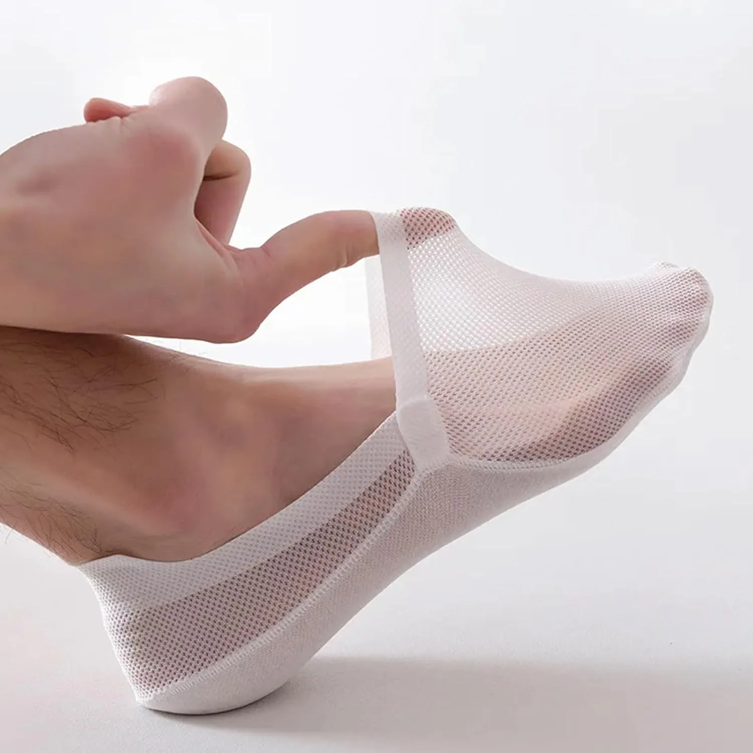 3 Pairs Repertoire Socks, ultra thin liner socks non slip combed cotton no show socks, for Women