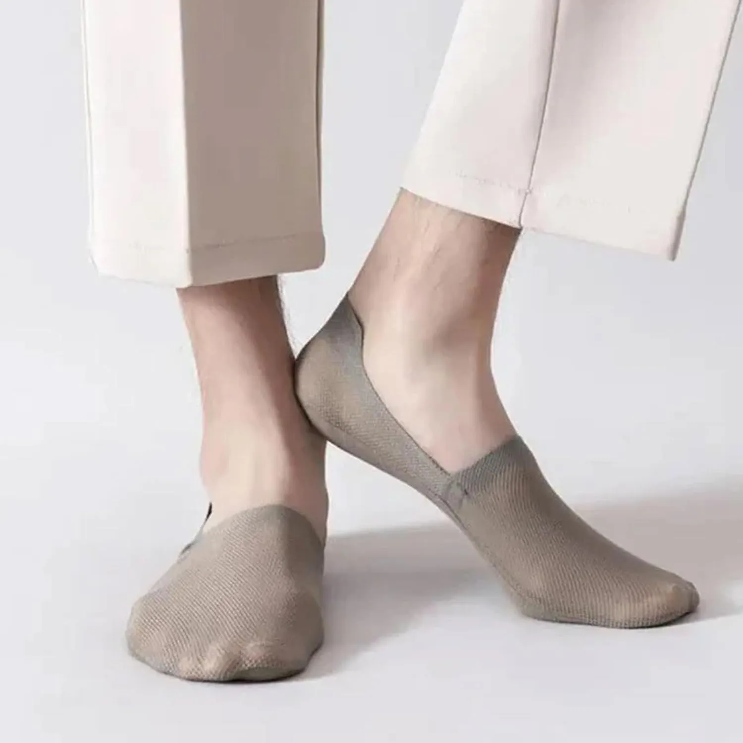 3 Pairs Repertoire Socks, ultra thin liner socks non slip combed cotton no show socks, for Women