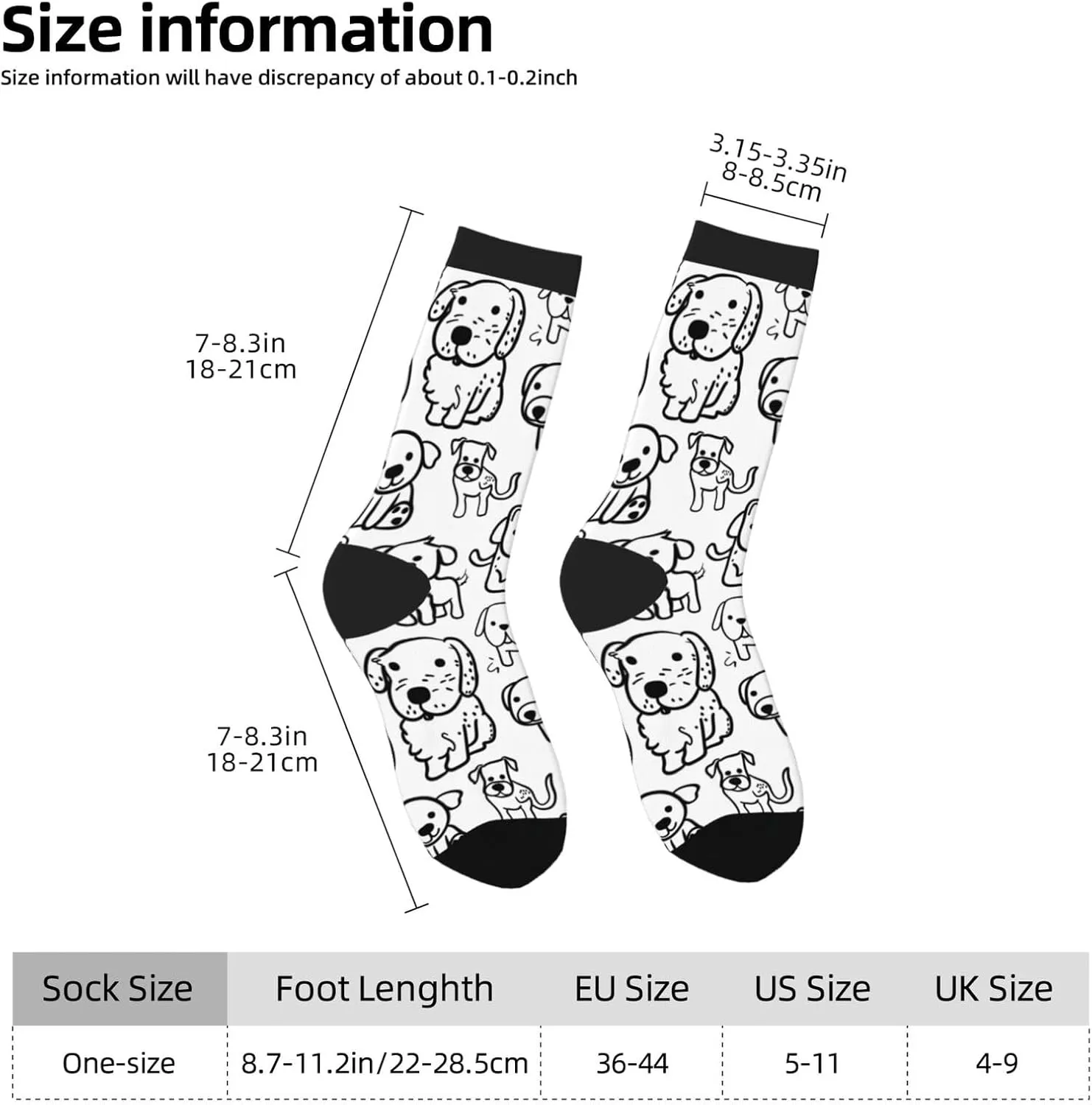 Adult Socks Novelty Crew Socks Crazy Dress Socks Fun Colorful Novelty Graphic Crew Tube Socks Mid-Calf Funny Socks