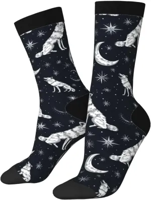 Adult Socks Novelty Crew Socks Crazy Dress Socks Fun Colorful Novelty Graphic Crew Tube Socks Mid-Calf Funny Socks