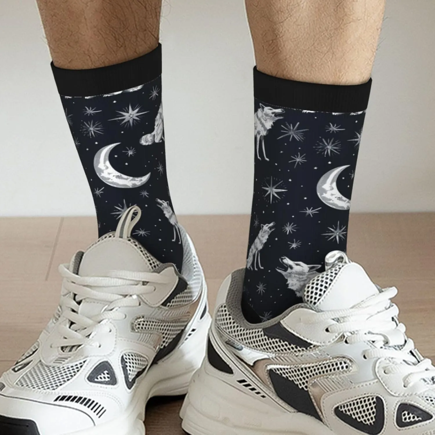 Adult Socks Novelty Crew Socks Crazy Dress Socks Fun Colorful Novelty Graphic Crew Tube Socks Mid-Calf Funny Socks