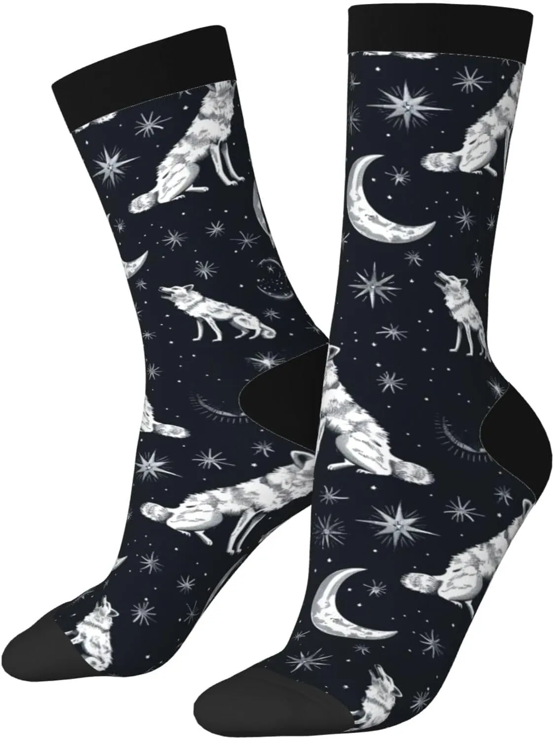 Adult Socks Novelty Crew Socks Crazy Dress Socks Fun Colorful Novelty Graphic Crew Tube Socks Mid-Calf Funny Socks