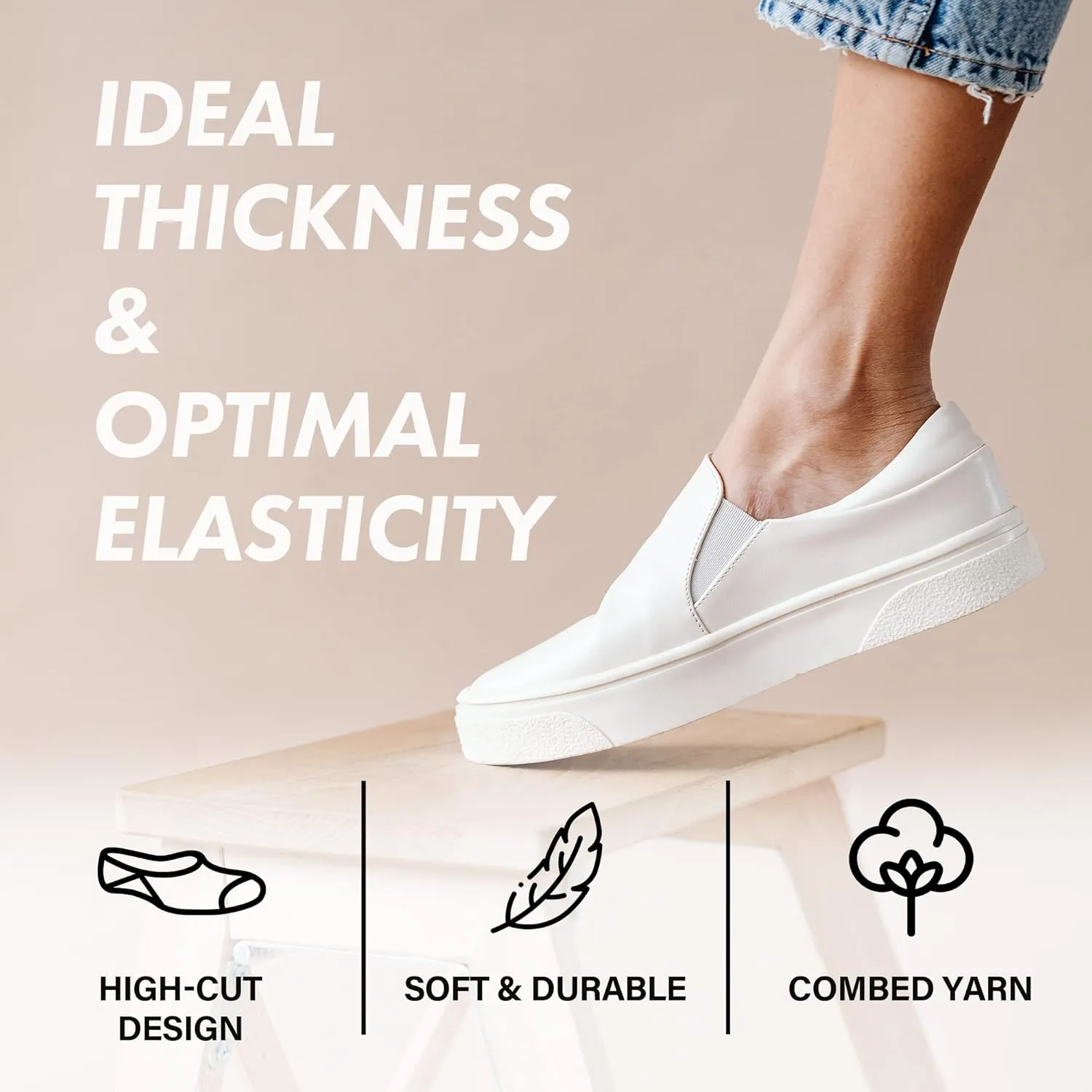 Again 1231 3/6 / 10 pairs Light Casual Non-Slip No Show Ankle Socks for Men and Women