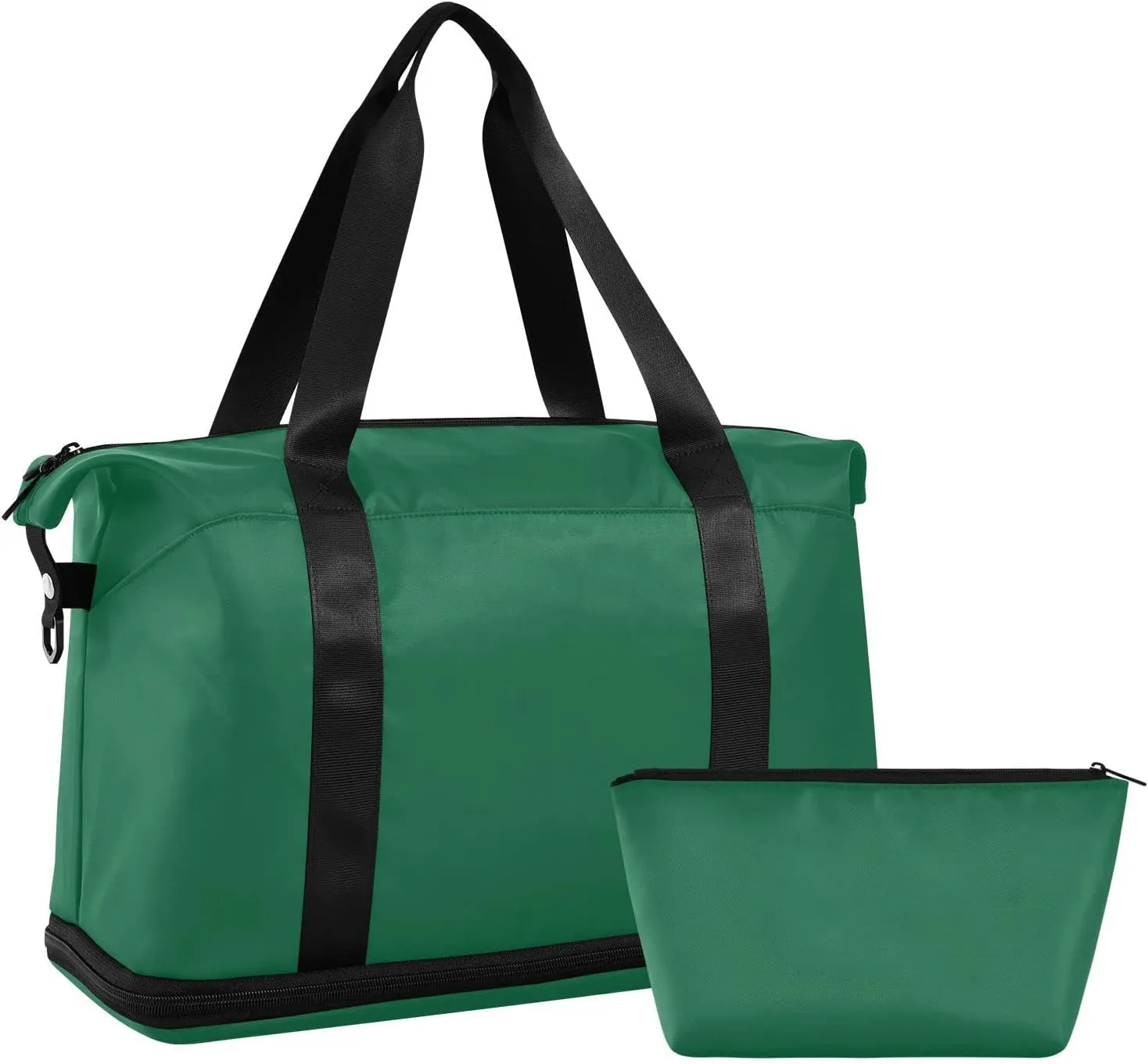 Army Green Weekender Bags for Women Travel Duffel Bags with Shoe Compartment Overnight Bag Carry on Sports Duffel Bag with Toiletry Bag for Travel/Business/Gift Army Green