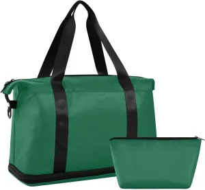 Army Green Weekender Bags for Women Travel Duffel Bags with Shoe Compartment Overnight Bag Carry on Sports Duffel Bag with Toiletry Bag for Travel/Business/Gift Army Green