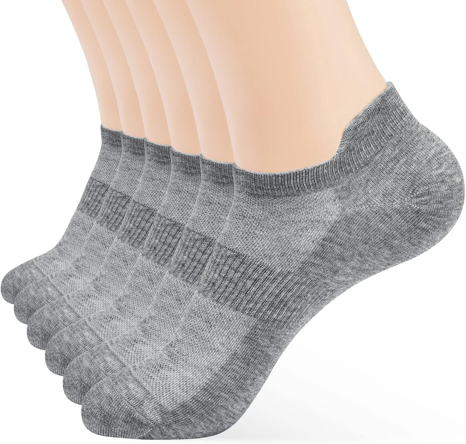 ATBITER Ankle Socks Womens and Men Thin Athletic Running Low Cut No Show Socks With Heel Tab 6-10 Pairs