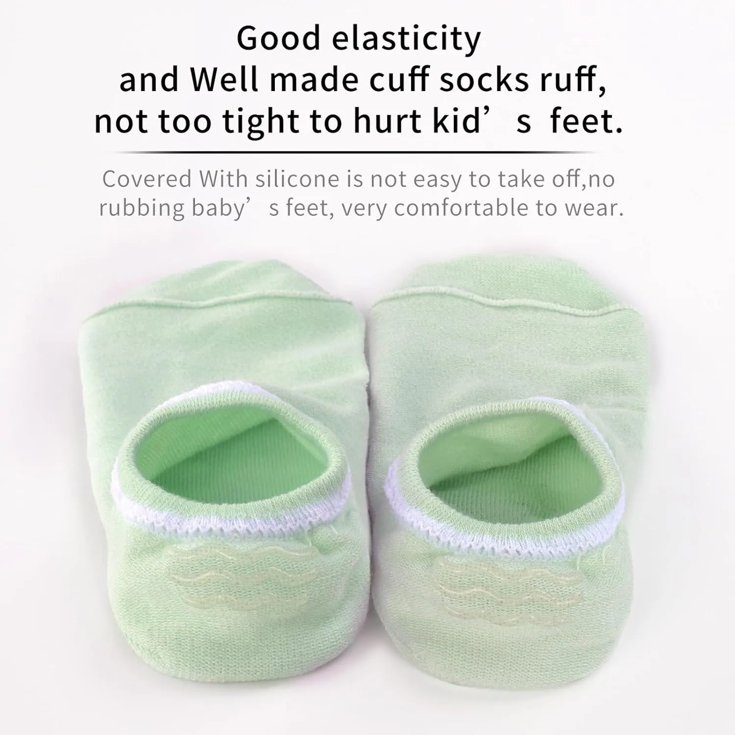 Auranso Girls No Show Socks Toddler Kids Boys Anti Slip Low Cut Socks 10 Pack