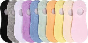 Auranso Girls No Show Socks Toddler Kids Boys Anti Slip Low Cut Socks 10 Pack