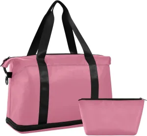 Bean Paste Weekender Bags for Women Travel Duffel Bags with Shoe Compartment Overnight Bag Carry on Sports Duffel Bag with Toiletry Bag for Travel/Business/Gift Bean Pae