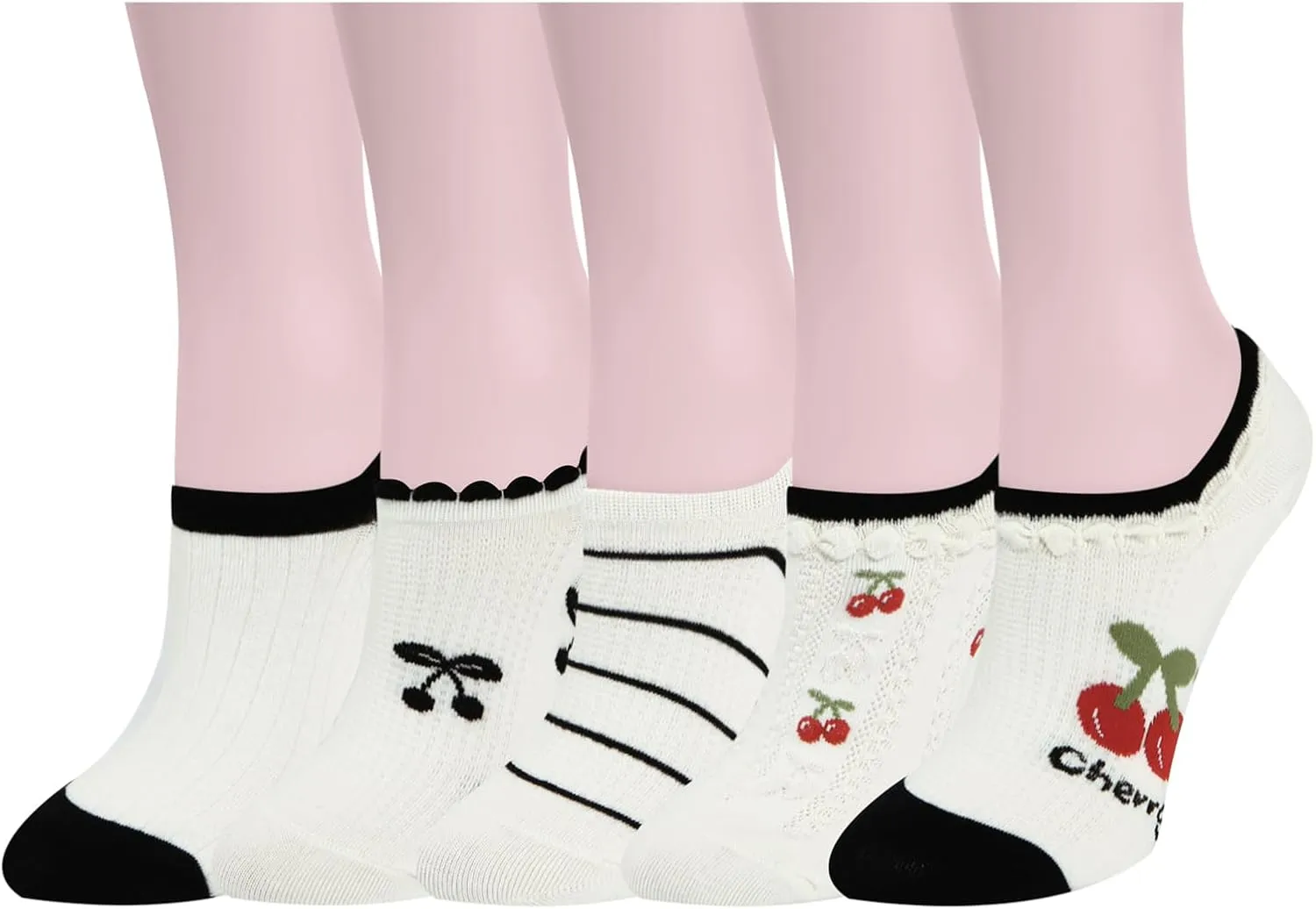 Benefeet Sox Cute No Show Socks for Women Low Cut Socks for Girls Liner Invisible Socks Cotton Flat Boat Loafer Socks