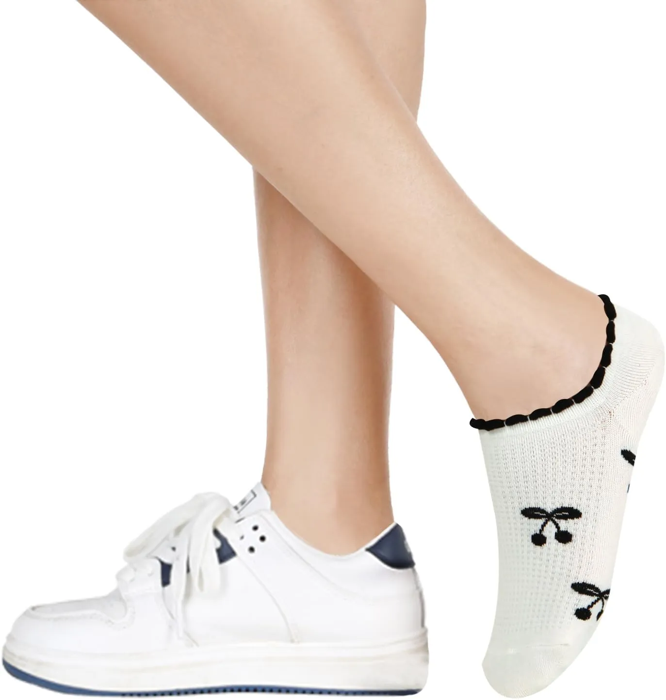 Benefeet Sox Cute No Show Socks for Women Low Cut Socks for Girls Liner Invisible Socks Cotton Flat Boat Loafer Socks