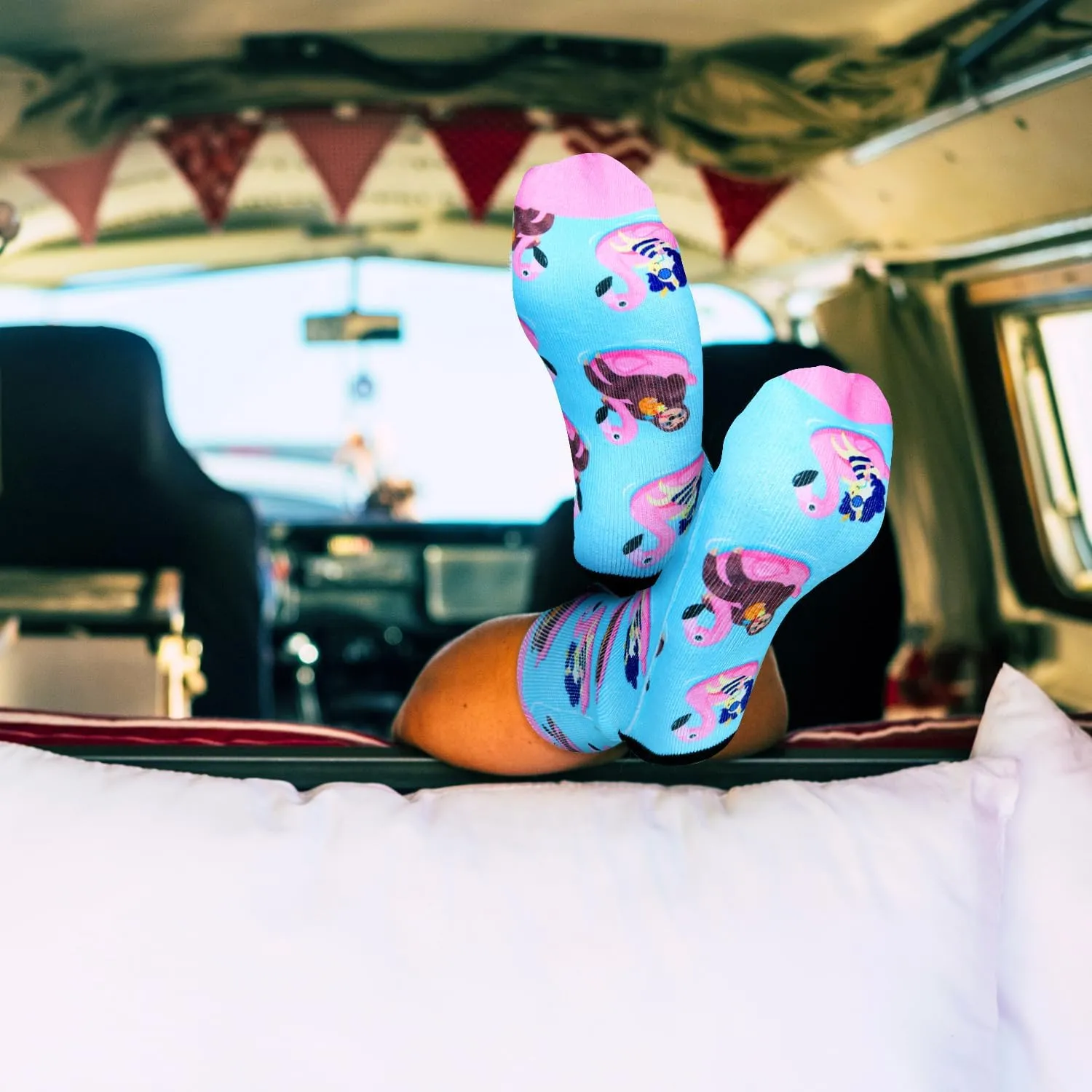 Benefeet Sox Mens Funny Crazy Socks Unisex Cool Funky 3D Printed Patterned Socks Boys Novelty Fun Athletic Calf Socks