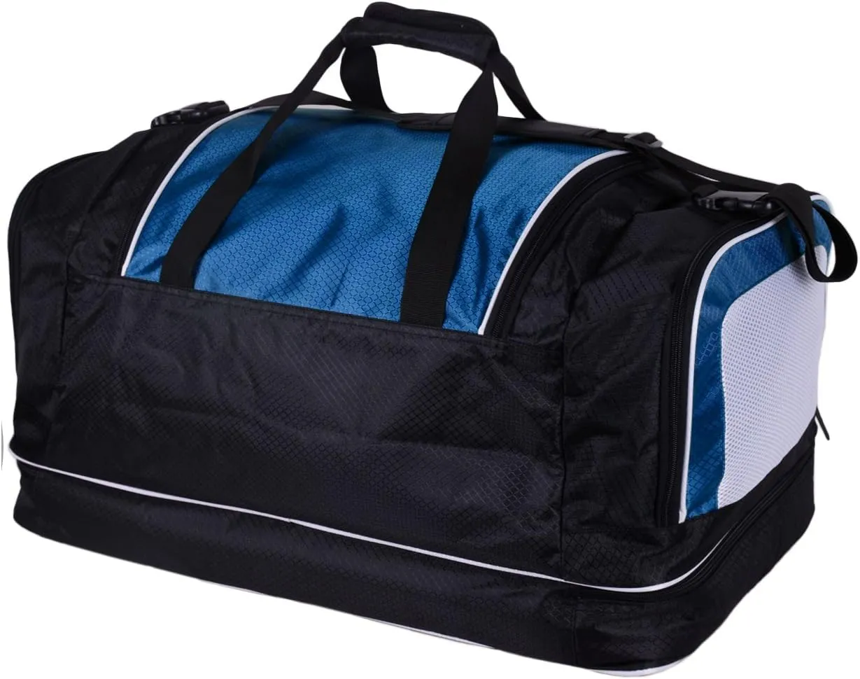 Big Base XX-Large Gym Sauna Bag with Shoe Compartment - 25 Inches - Sports Duffel Bag - Durable - Multiple Colors