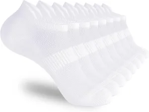 Corlap Ankle Socks Womens and Men - 8 Pairs Athletic Running Low Cut No Show Socks With Tab