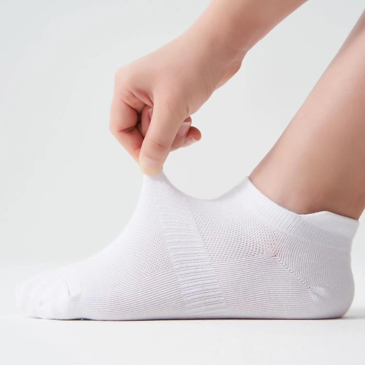 Corlap Ankle Socks Womens and Men - 8 Pairs Athletic Running Low Cut No Show Socks With Tab