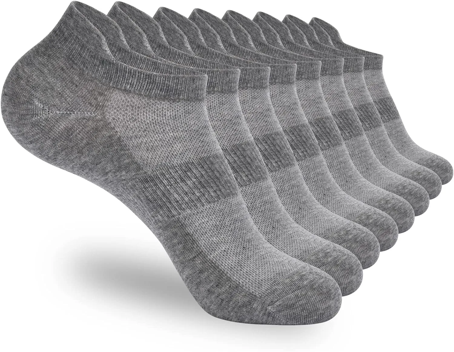 Corlap Ankle Socks Womens and Men - 8 Pairs Athletic Running Low Cut No Show Socks With Tab