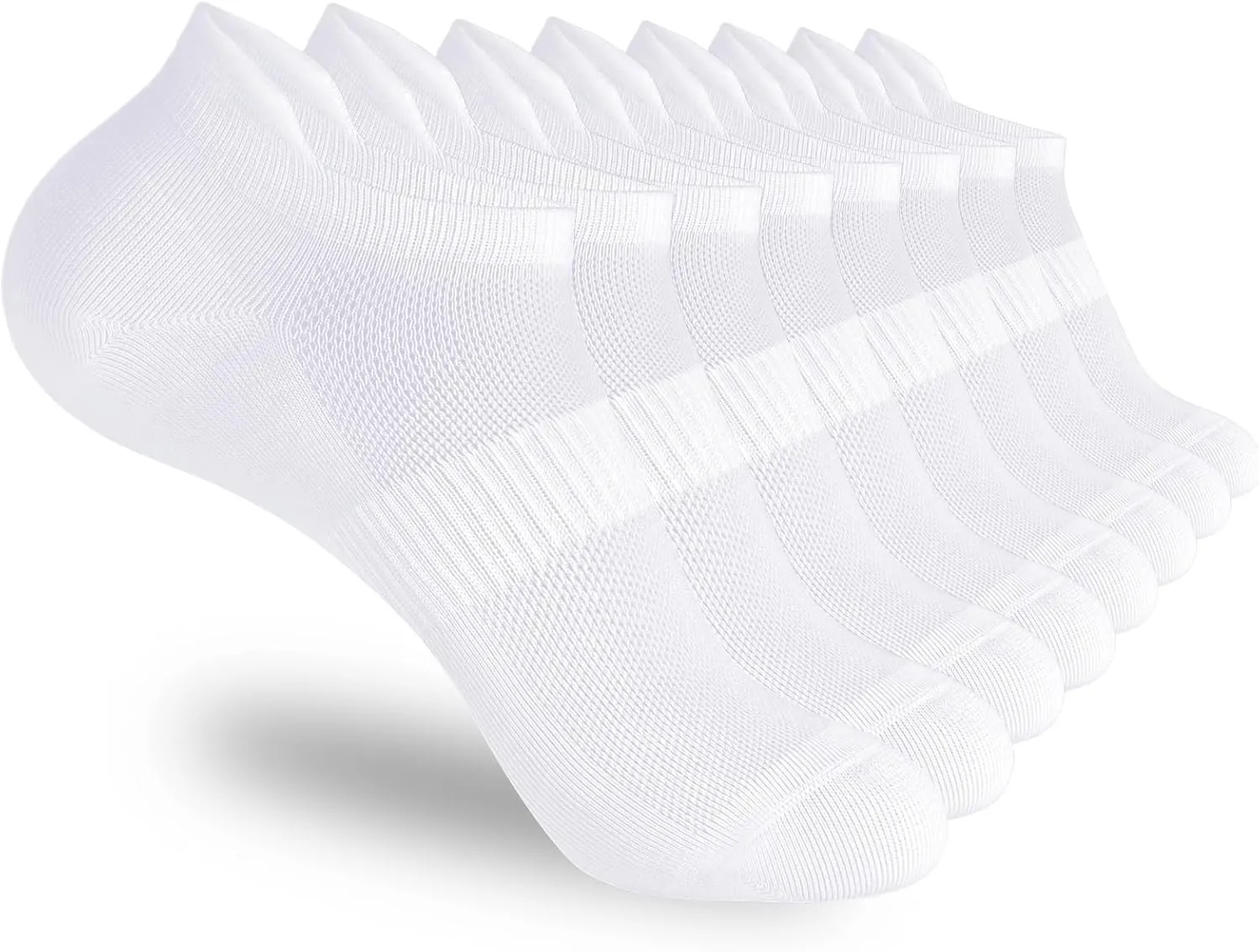 Corlap Ankle Socks Womens and Men - 8 Pairs Athletic Running Low Cut No Show Socks With Tab