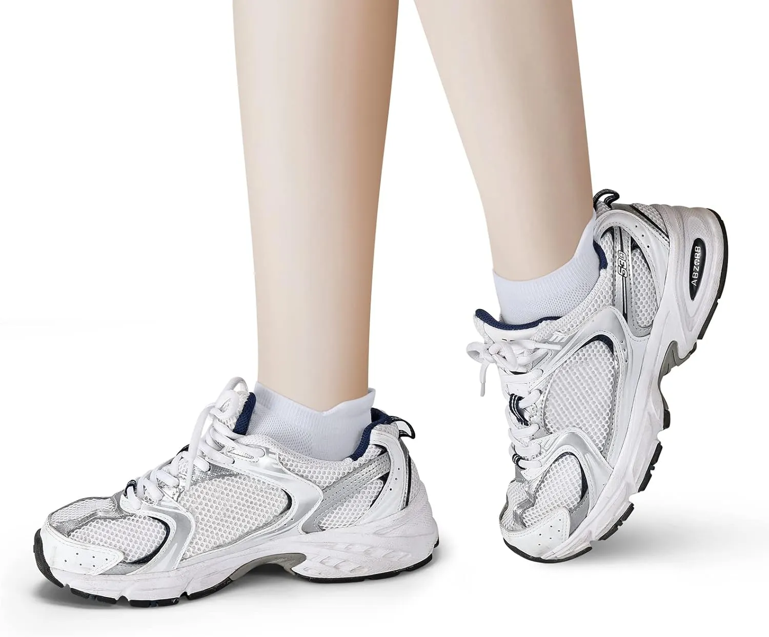Corlap Ankle Socks Womens and Men - 8 Pairs Athletic Running Low Cut No Show Socks With Tab