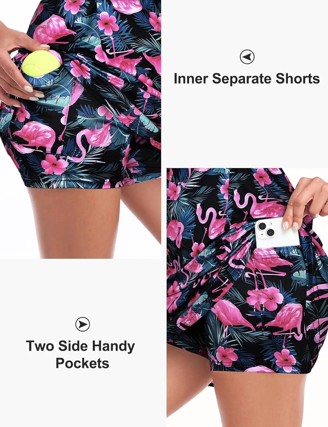 Cucuchy Style Womens Polo Tennis Golf Dresses with Shorts Sleeveless Zip Up Athletic Dress