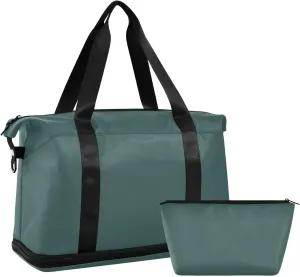 Dark Slate Gray Weekender Bags for Women Travel Duffel Bags with Shoe Compartment Overnight Bag Carry on Sports Duffel Bag with Toiletry Bag for Travel/Business/Gift Dark Slate Gray