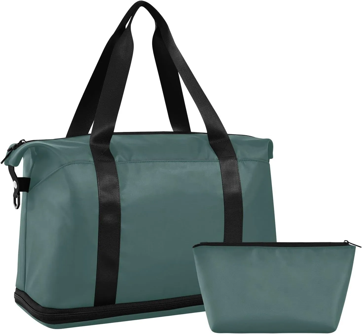 Dark Slate Gray Weekender Bags for Women Travel Duffel Bags with Shoe Compartment Overnight Bag Carry on Sports Duffel Bag with Toiletry Bag for Travel/Business/Gift Dark Slate Gray