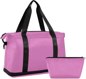 Deep Blue Purple Weekender Bags for Women Travel Duffel Bags with Shoe Compartment Overnight Bag Carry on Sports Duffel Bag with Toiletry Bag for Travel/Business/Gift Deep Blue Purple