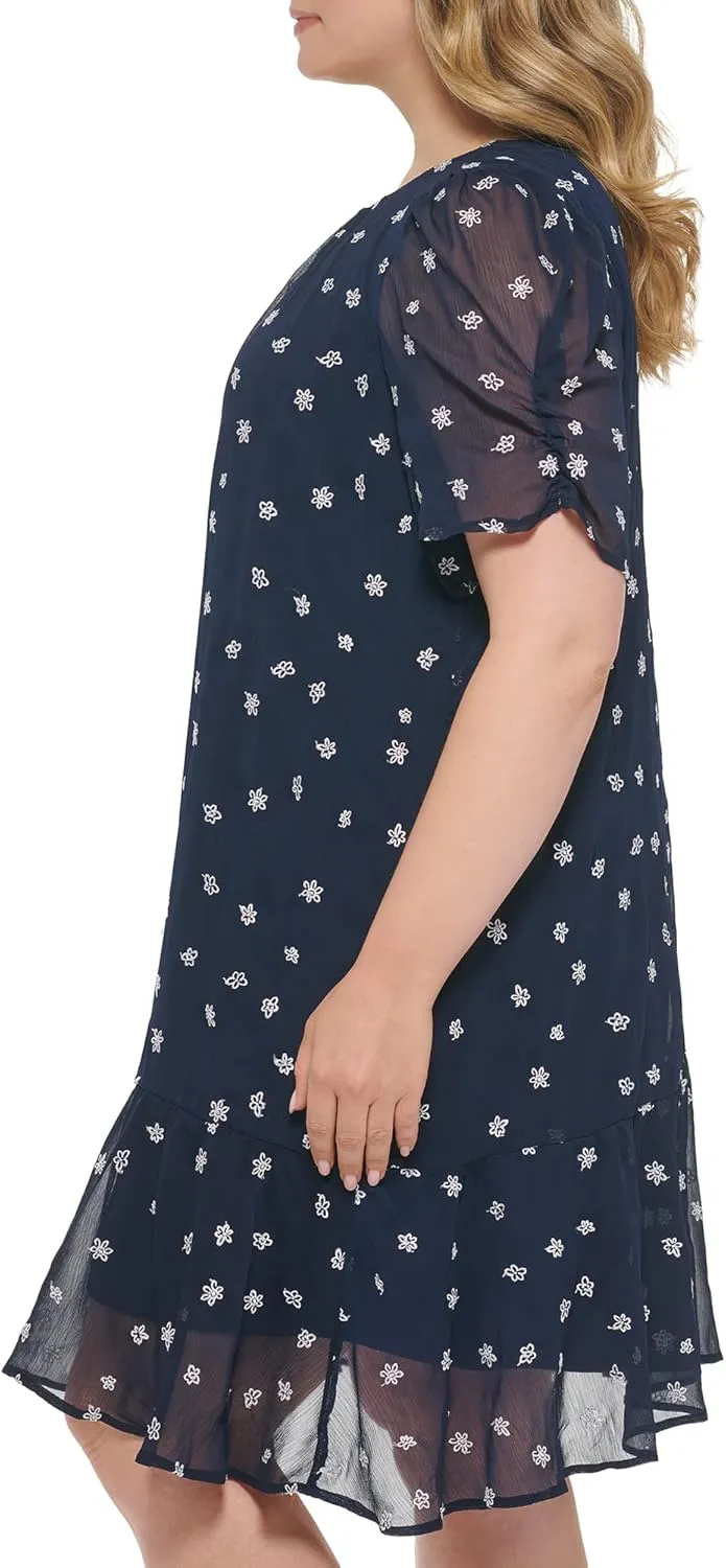 DKNY womens Soft Everyday Fit and Flare Dress