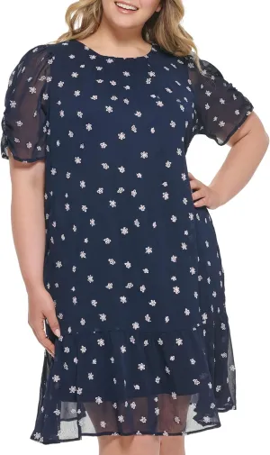 DKNY womens Soft Everyday Fit and Flare Dress