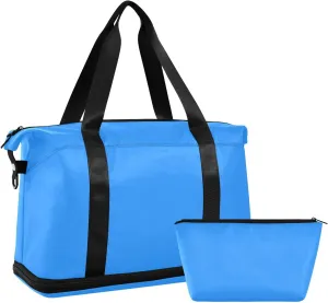 Dodger Blue Weekender Bags for Women Travel Duffel Bags with Shoe Compartment Overnight Bag Carry on Sports Duffel Bag with Toiletry Bag for Travel/Business/Gift Dodger Blue