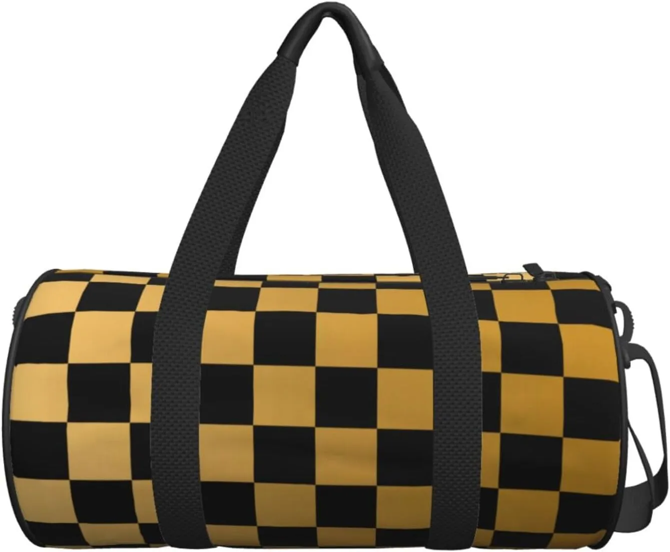 Gbuzozie Sports Gym Bag Travel Duffel Bag Shoes Compartment For Men Women Foldable Lightweight Yoga Gym Sports Bag, Checkered #04, One Size