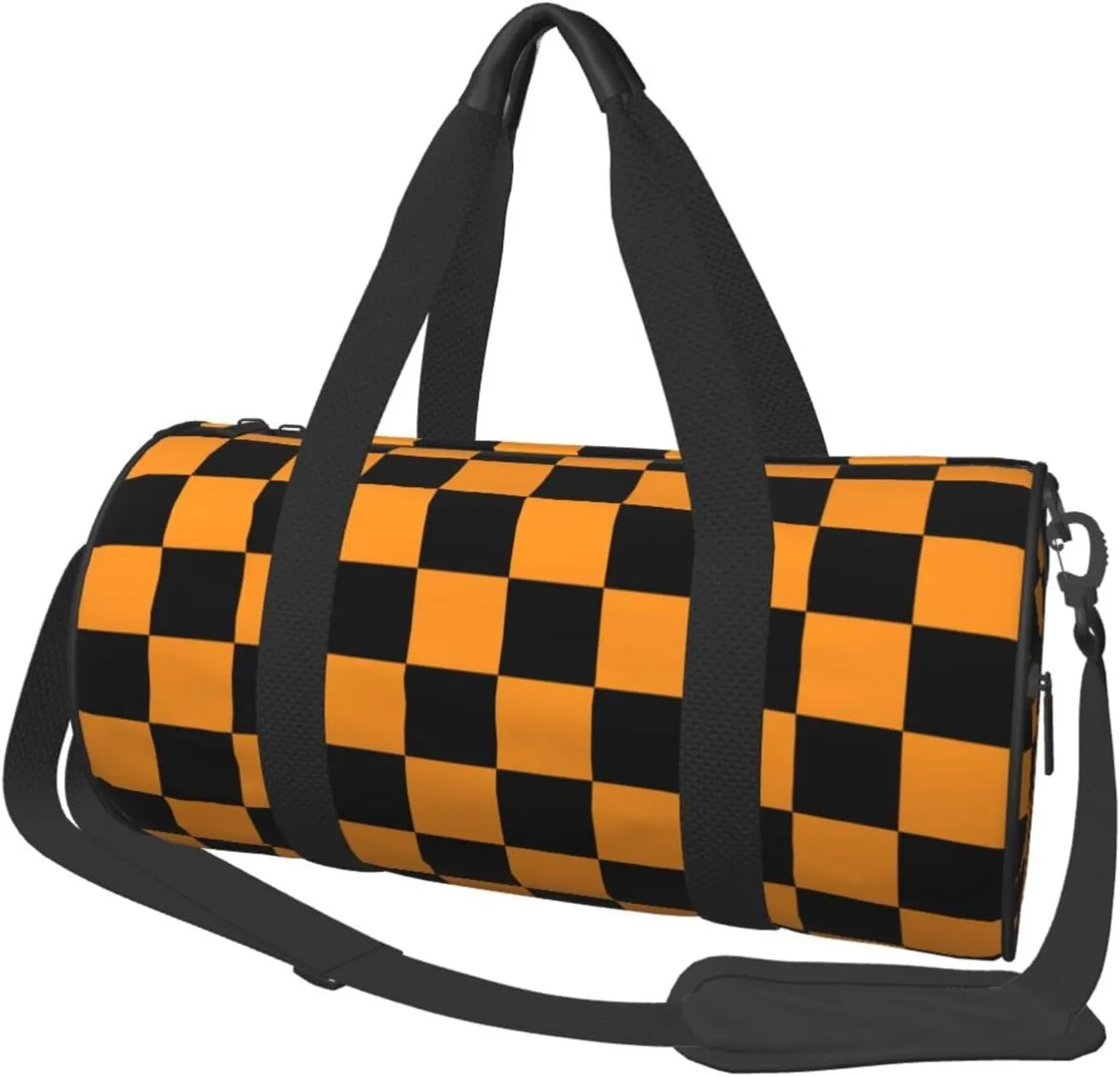Gbuzozie Sports Gym Bag Travel Duffel Bag Shoes Compartment For Men Women Foldable Lightweight Yoga Gym Sports Bag, Checkered #06, One Size