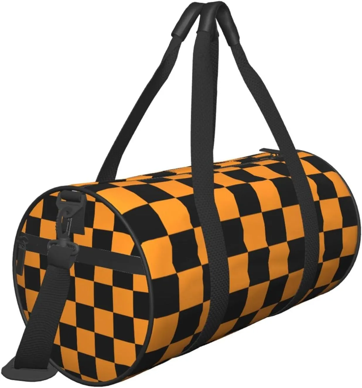 Gbuzozie Sports Gym Bag Travel Duffel Bag Shoes Compartment For Men Women Foldable Lightweight Yoga Gym Sports Bag, Checkered #06, One Size