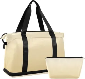 Gradient Brown Weekender Bags for Women Travel Duffel Bags with Shoe Compartment Overnight Bag Carry on Sports Duffel Bag with Toiletry Bag for Travel/Business/Gift Gradient Brown