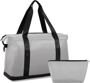Gradient Dark Grey Weekender Bags for Women Travel Duffel Bags with Shoe Compartment Overnight Bag Carry on Sports Duffel Bag with Toiletry Bag for Travel/Business/Gift Gradient Dark Grey