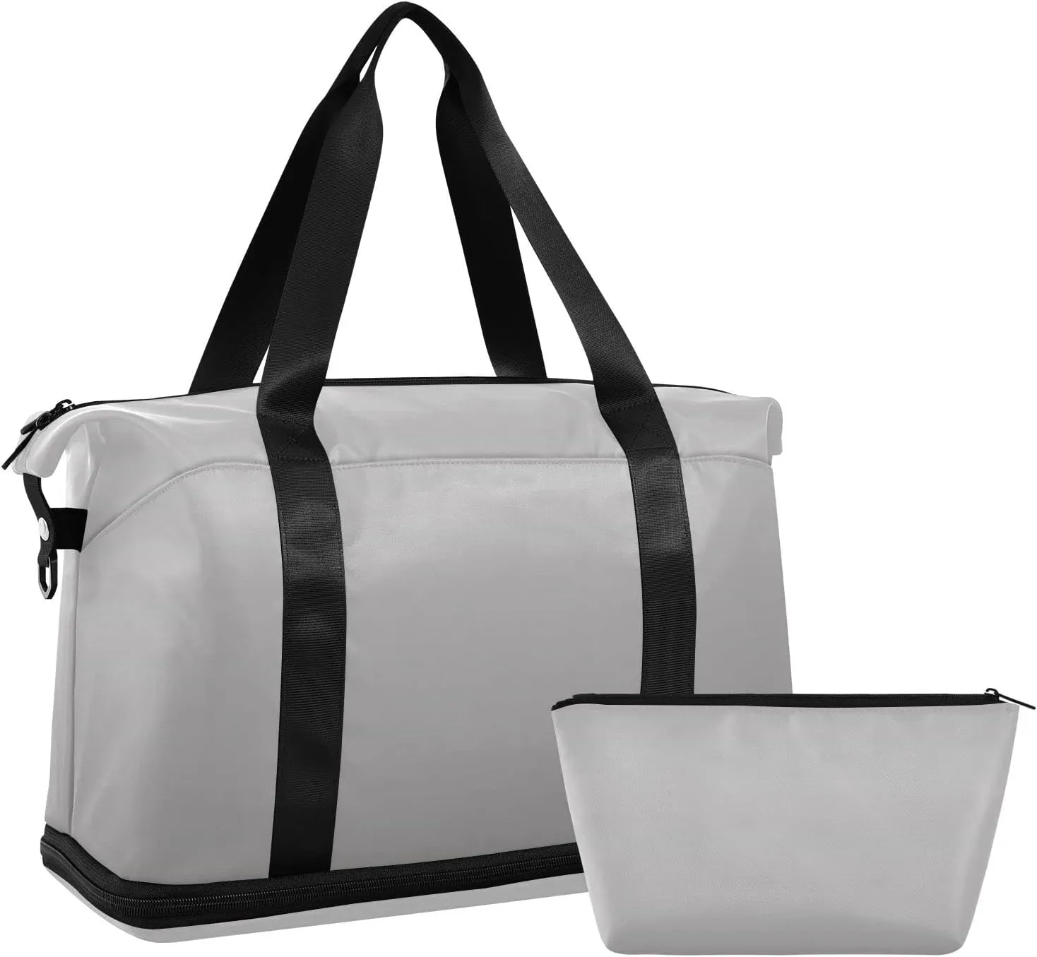 Gradient Dark Grey Weekender Bags for Women Travel Duffel Bags with Shoe Compartment Overnight Bag Carry on Sports Duffel Bag with Toiletry Bag for Travel/Business/Gift Gradient Dark Grey