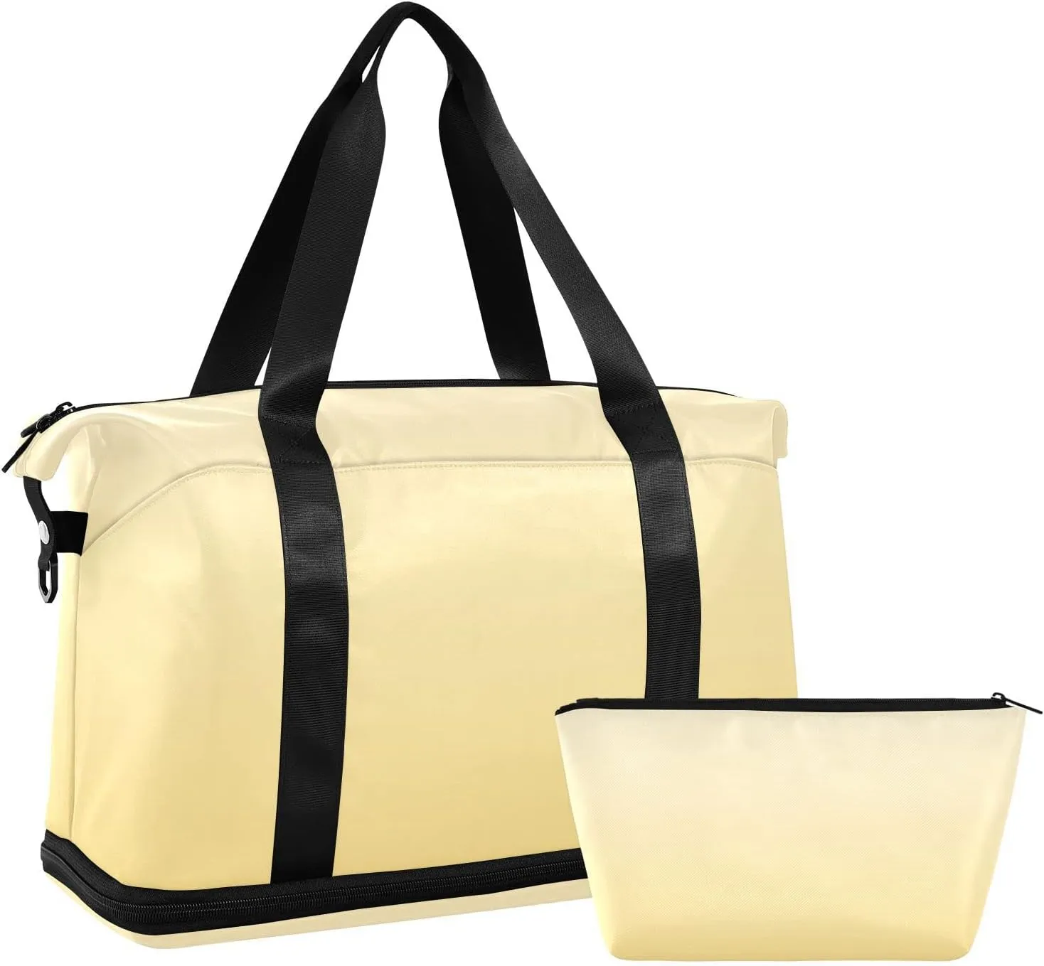 Gradient Dark Yellow Weekender Bags for Women Travel Duffel Bags with Shoe Compartment Overnight Bag Carry on Sports Duffel Bag with Toiletry Bag for Travel/Business/Gift