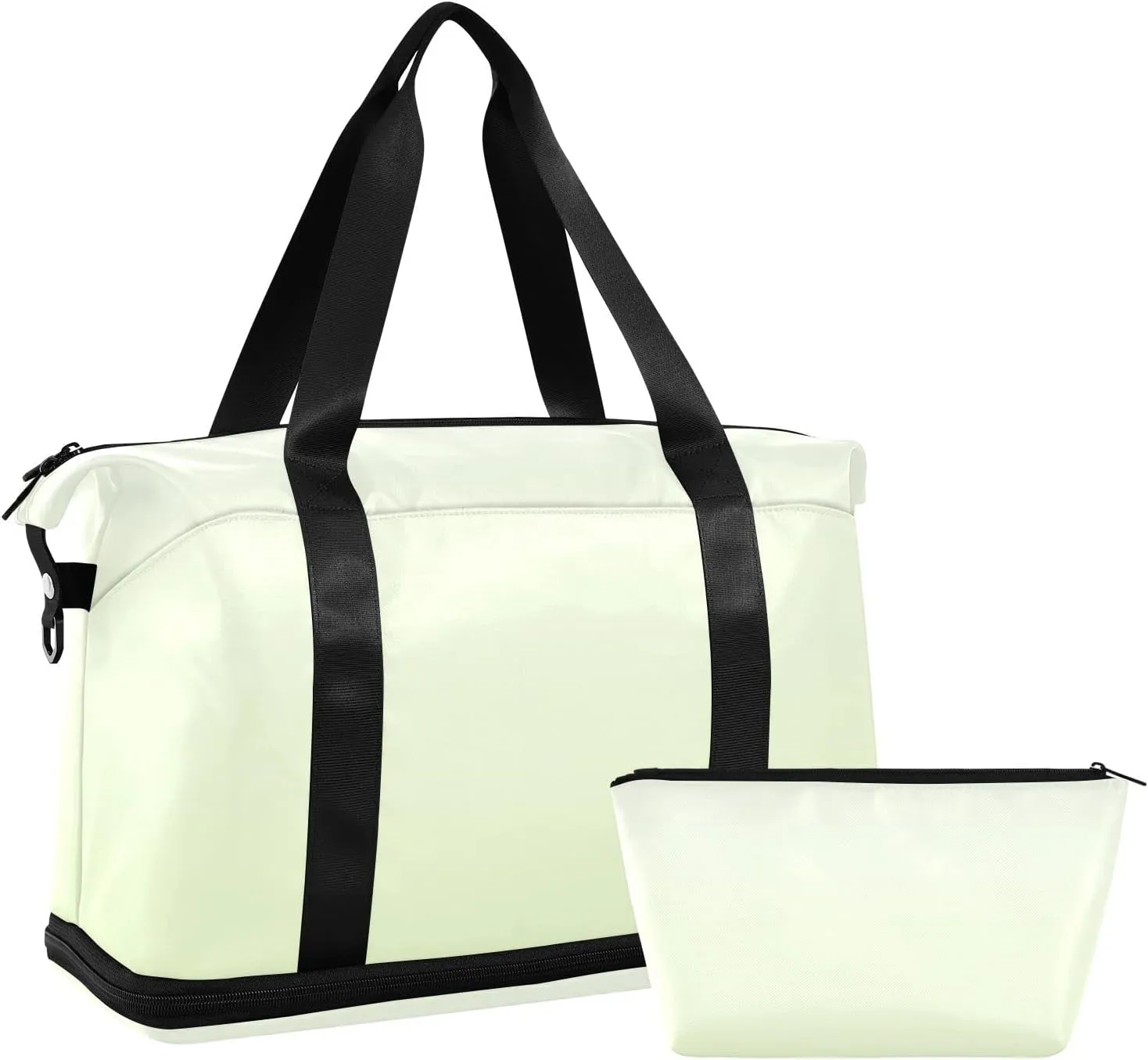 Gradient Fluorescent Yellow Weekender Bags for Women Travel Duffel Bags with Shoe Compartment Overnight Bag Carry on Sports Duffel Bag with Toiletry Bag for Travel/Business/Gift