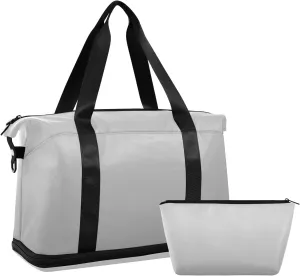 Gradient Grey Weekender Bags for Women Travel Duffel Bags with Shoe Compartment Overnight Bag Carry on Sports Duffel Bag with Toiletry Bag for Travel/Business/Gift Gradient Grey