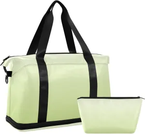 Gradient Wine Green Weekender Bags for Women Travel Duffel Bags with Shoe Compartment Overnight Bag Carry on Sports Duffel Bag with Toiletry Bag for Travel/Business/Gift Gradient Wine Green