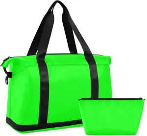 Green Weekender Bags for Women Travel Duffel Bags with Shoe Compartment Overnight Bag Carry on Sports Duffel Bag with Toiletry Bag for Travel/Business/Gift Green 04