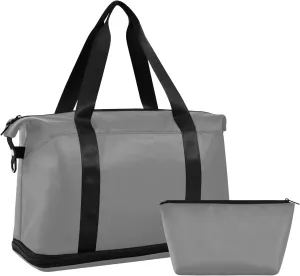 Grey Weekender Bags for Women Travel Duffel Bags with Shoe Compartment Overnight Bag Carry on Sports Duffel Bag with Toiletry Bag for Travel/Business/Gift Grey 01