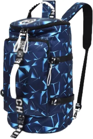 Gym Bag, Oxford Fabric, Small Fitness Workout Sports Bag, Waterproof, Travel Duffel Backpack, Lightweight, for Towels, Books, Shoes, for Men & Women(G)