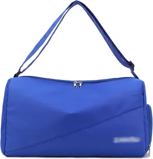 Gym Sports Bag for Men Women, Waterproof Travel Duffle Bag with Shoes Compartment and Wet Pocket,Weekender Overnight Packable Duffle Bag,D