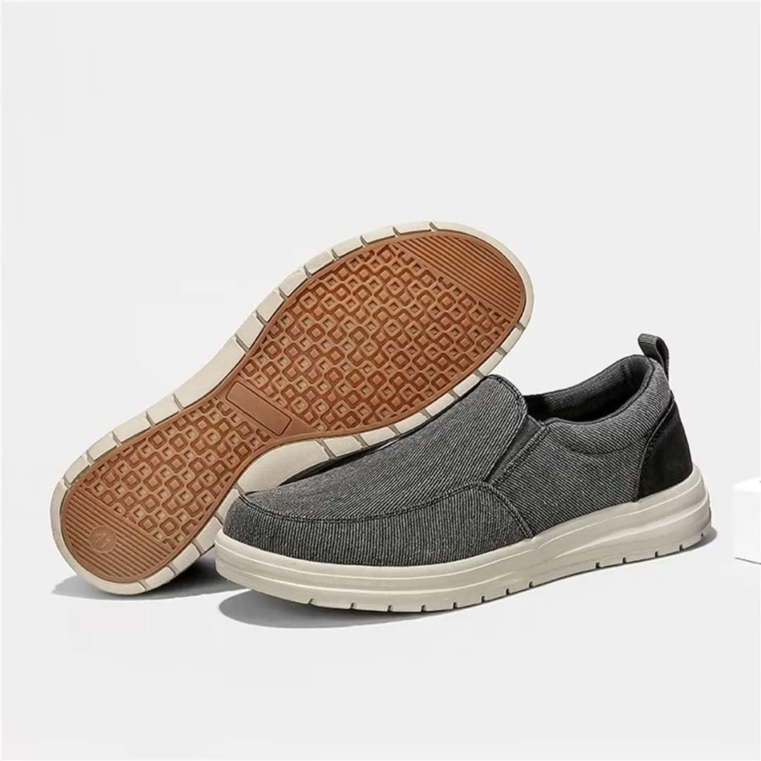 Jakcuz Men's Casual Slip on Loafers Cushion Lightweight Canvas Breathable Walking Driving Shoes