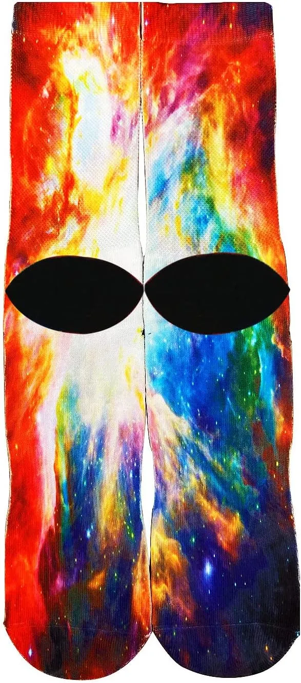 KACOLOR Funny Unisex Men Socks Novelty Crazy 3D Printed Compression Long Socks