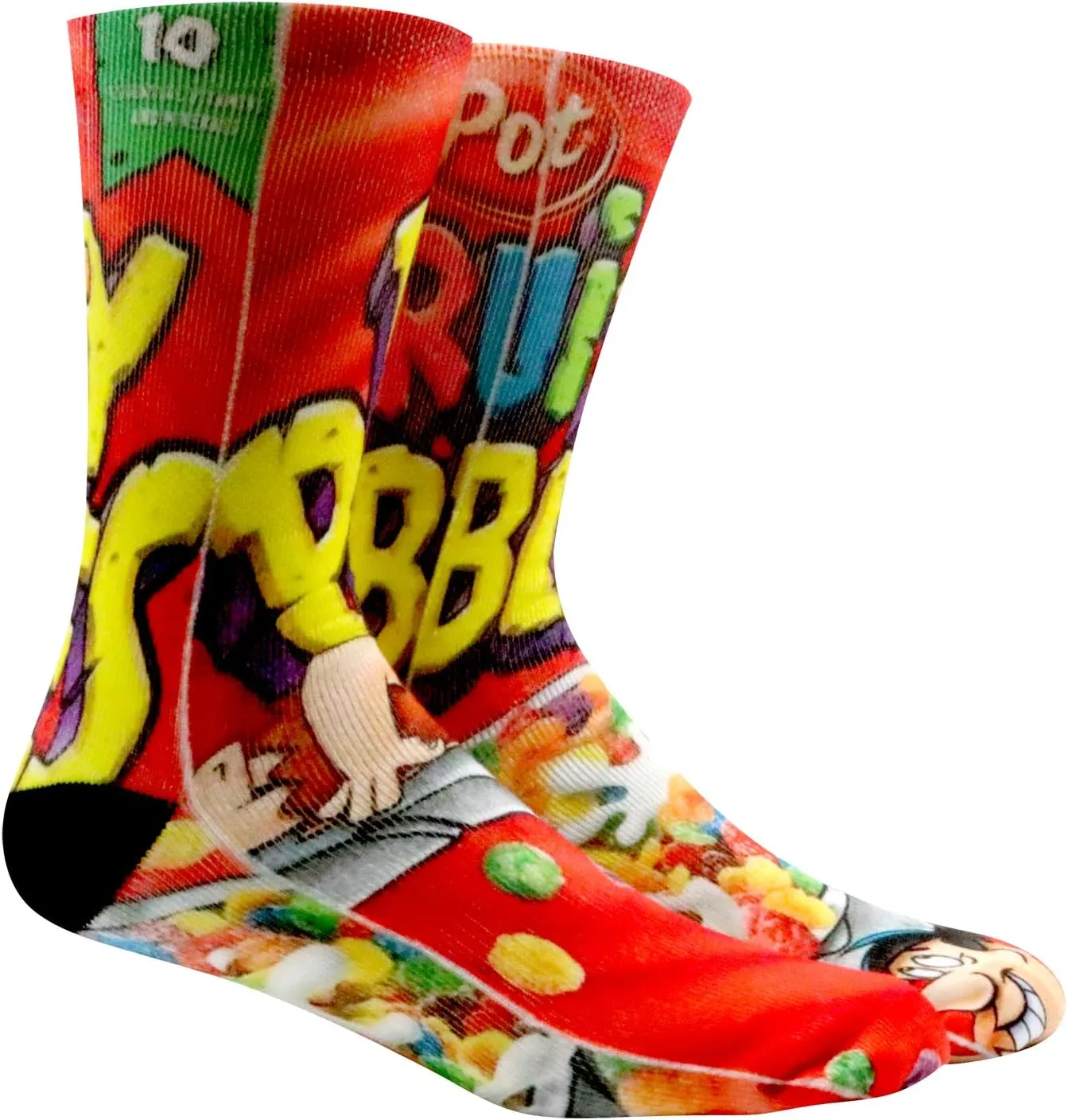 Kacolor Sox Crazy Funny Socks for Men Cool 3D Pattern Novelty Crew Basketball Tube Funny Socks