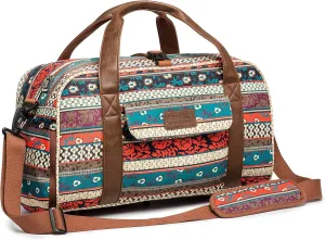 Kinmac Sports Gym Duffel Bag Travel Totes Shoulder Bag Weekender Overnight Bag, Bohemian