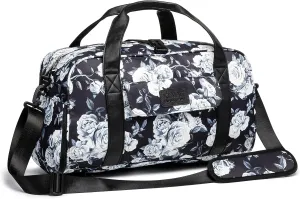Kinmac Travel Duffel Totes Bag, Sports Gym Bag Weekender Overnight Bag, Grey Rose (Duffel Style)