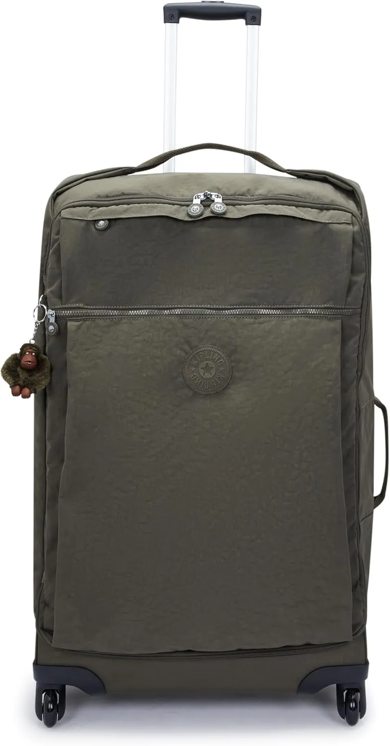 Kipling Women's Darcey Large 29-Inch Softside Checked Rolling Luggage, 360 Degree Spinning Wheels