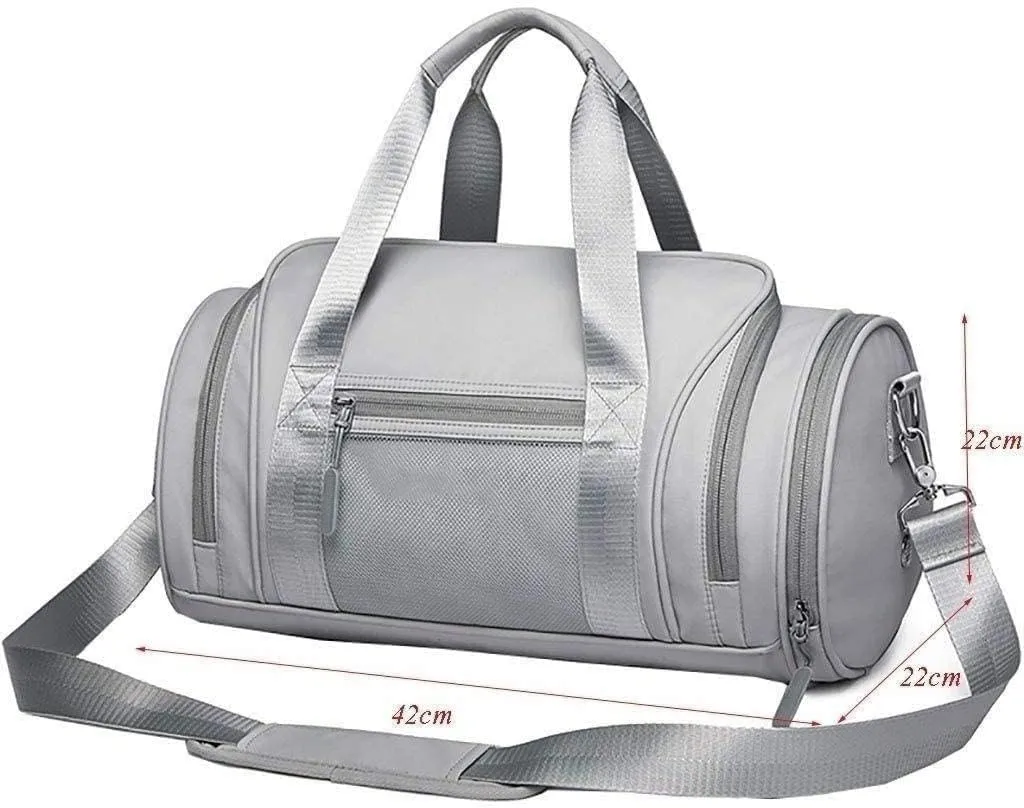 KouRy Waterproof Sports Gym Bag with Shoes Compartment Travel Duffel Bag for Men and Women,Fitness Yoga Training BagMultifunctional Gym Bag (Pink)